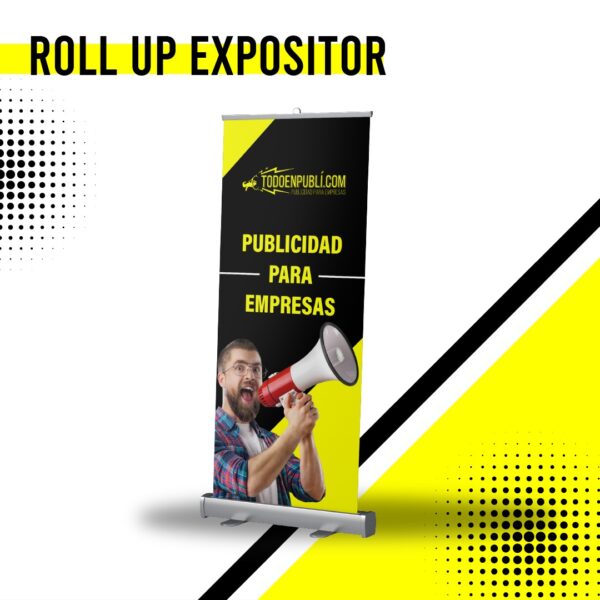 Roll up expositor enrollable en Valencia