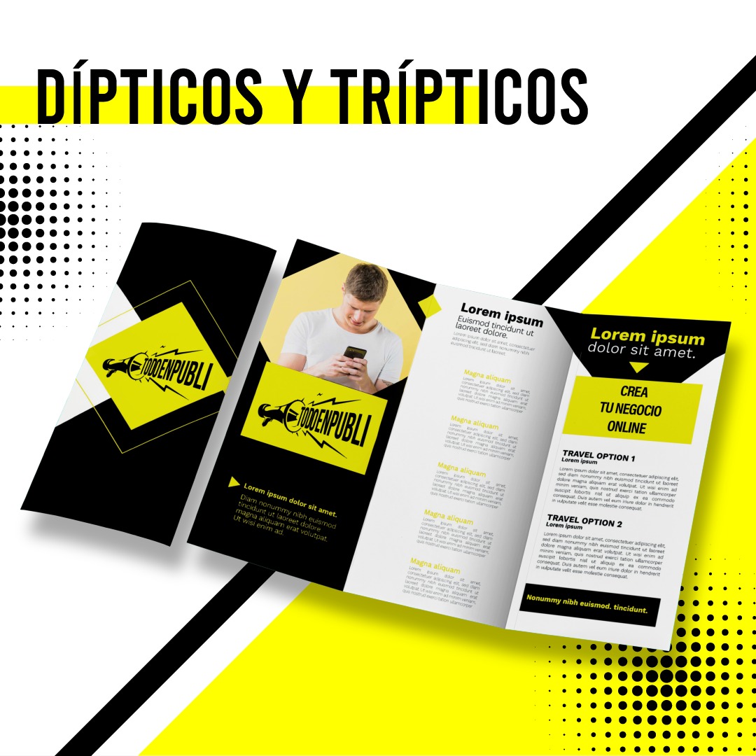 díptricos y trípticos personalizados en Valencia